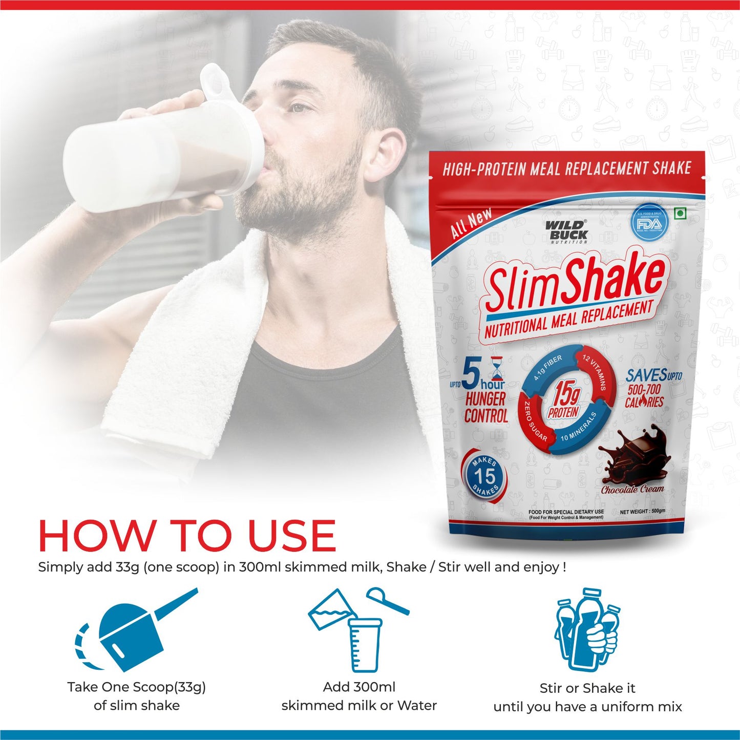 SlimShake | High Protein Weight Loss | 500g
