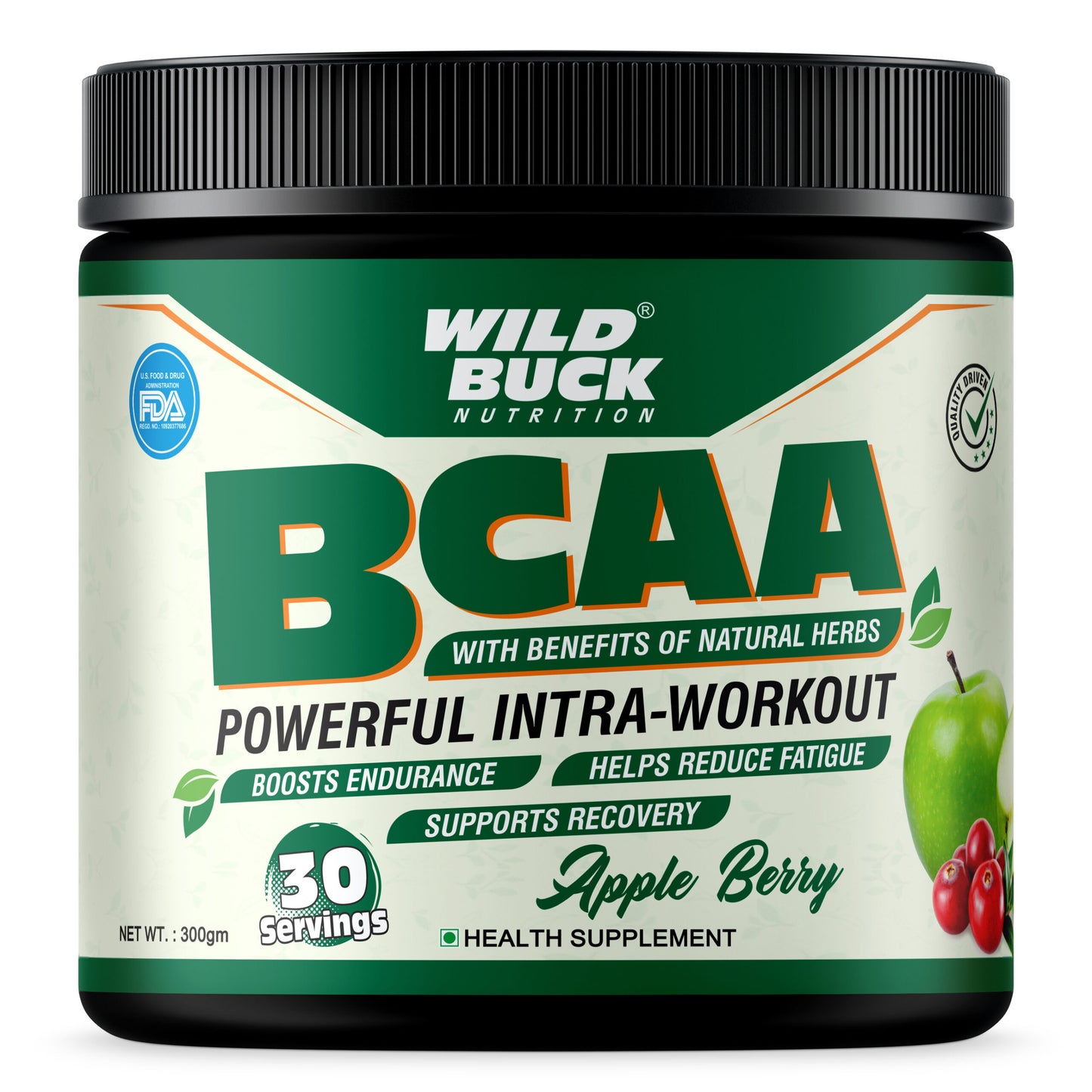 BCAA with Natural & Powerful Herbs | 30 Servings