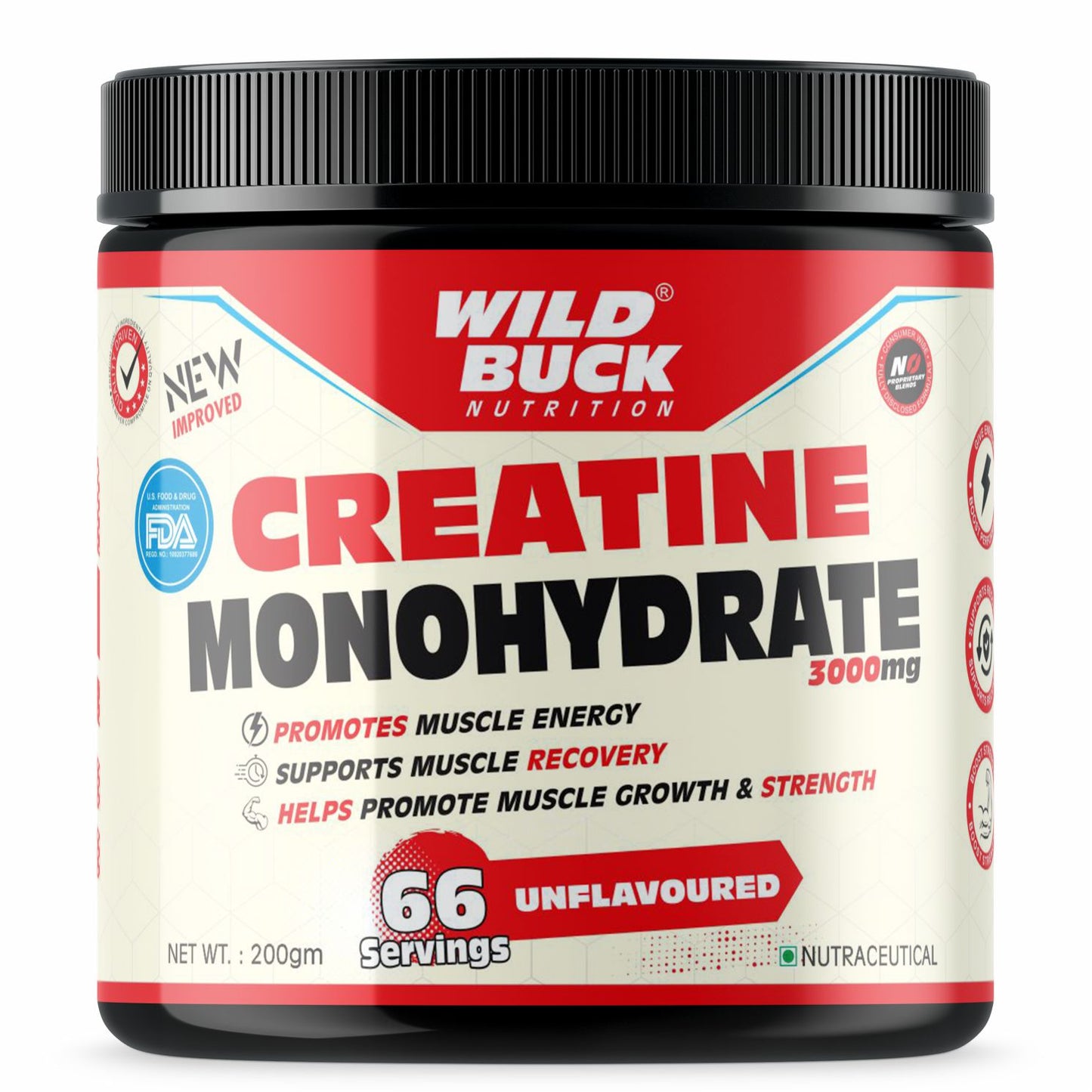 Creatine Monohydrate 3000mg - Unflavored