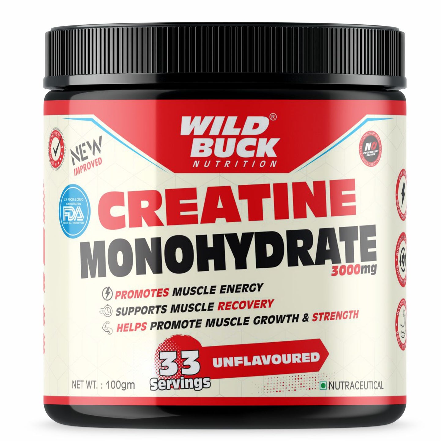 Creatine Monohydrate 3000mg - Unflavored