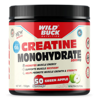 Creatine Monohydrate 3000mg | 50 Servings | Flavoured