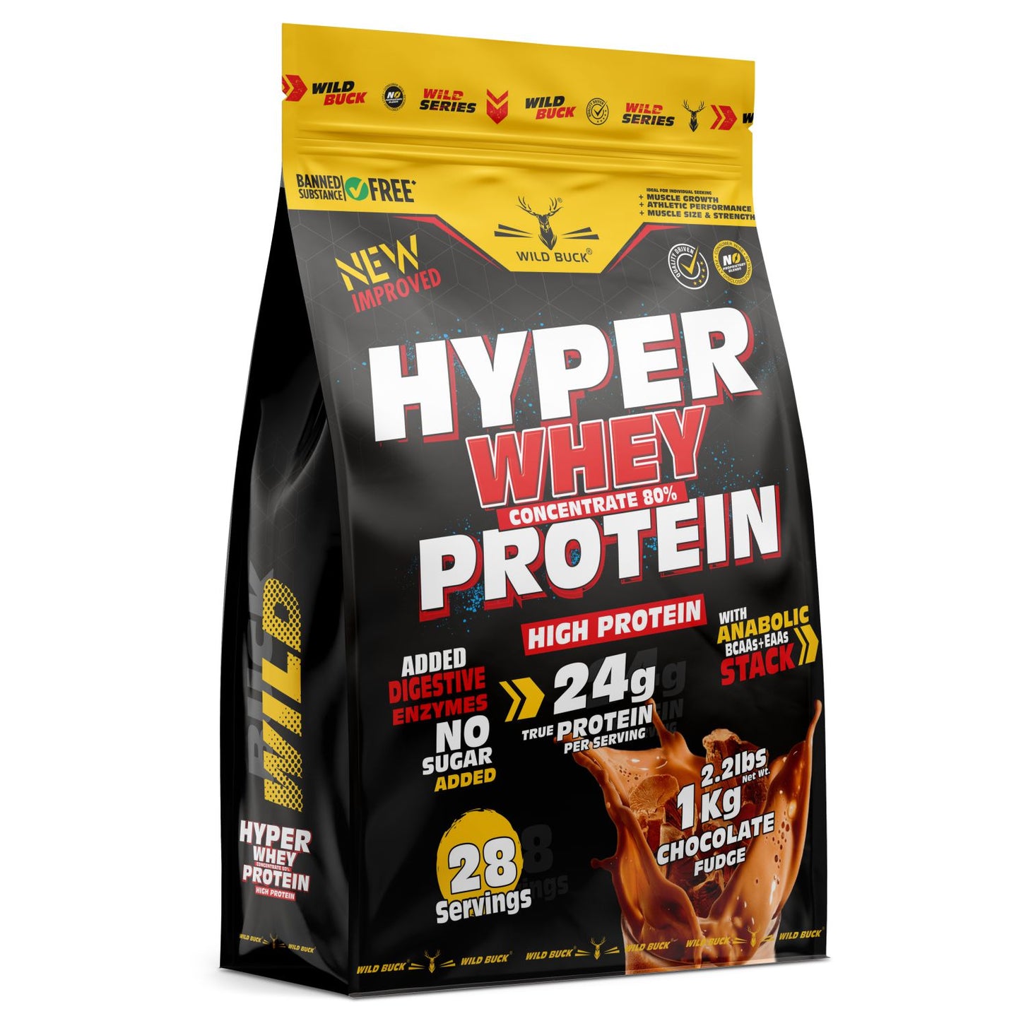Hyper Whey Protein Concentrate | 24g High Protein