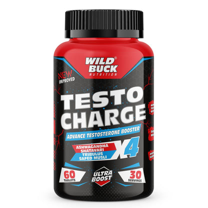 Testo Charge | Advanced Testosterone Booster | 60 Tablets