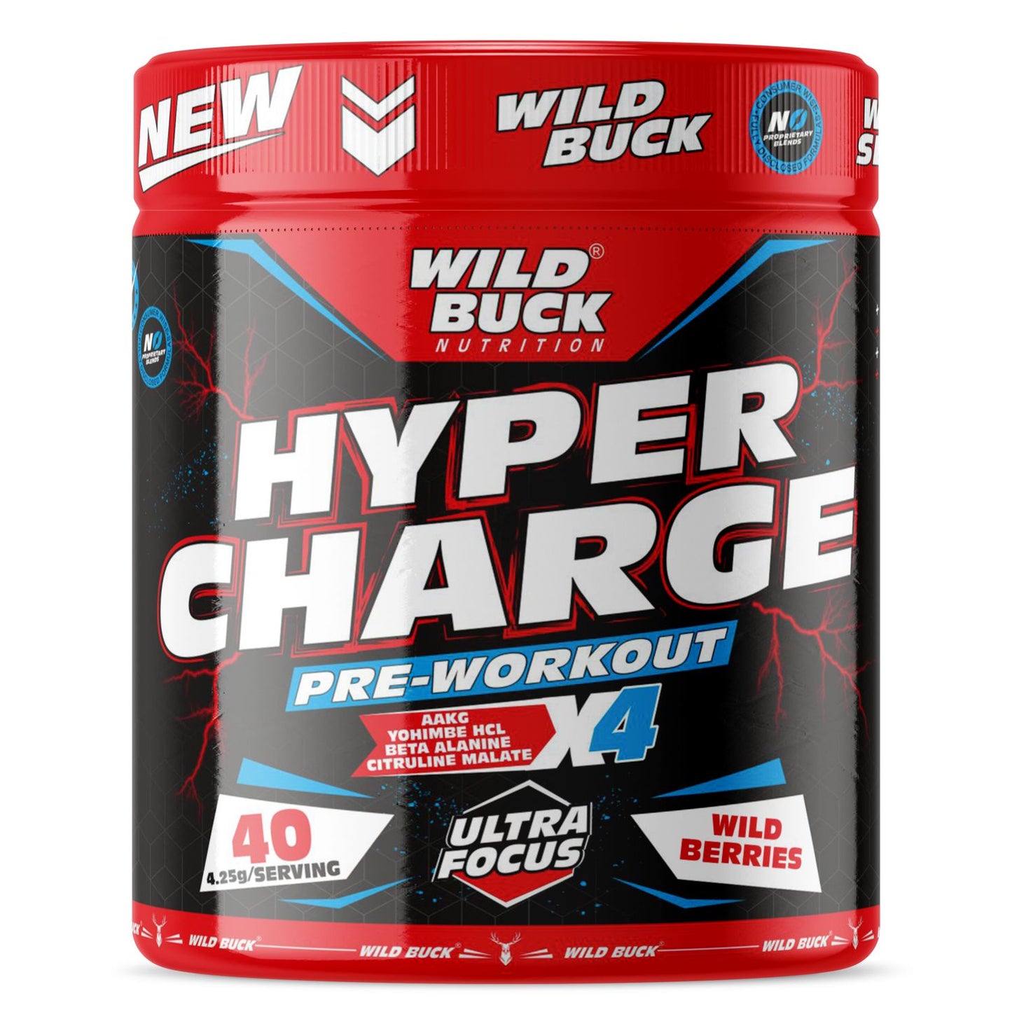 Hyper Charge X4 Pre-Workout | 40 Servings | 170 grams