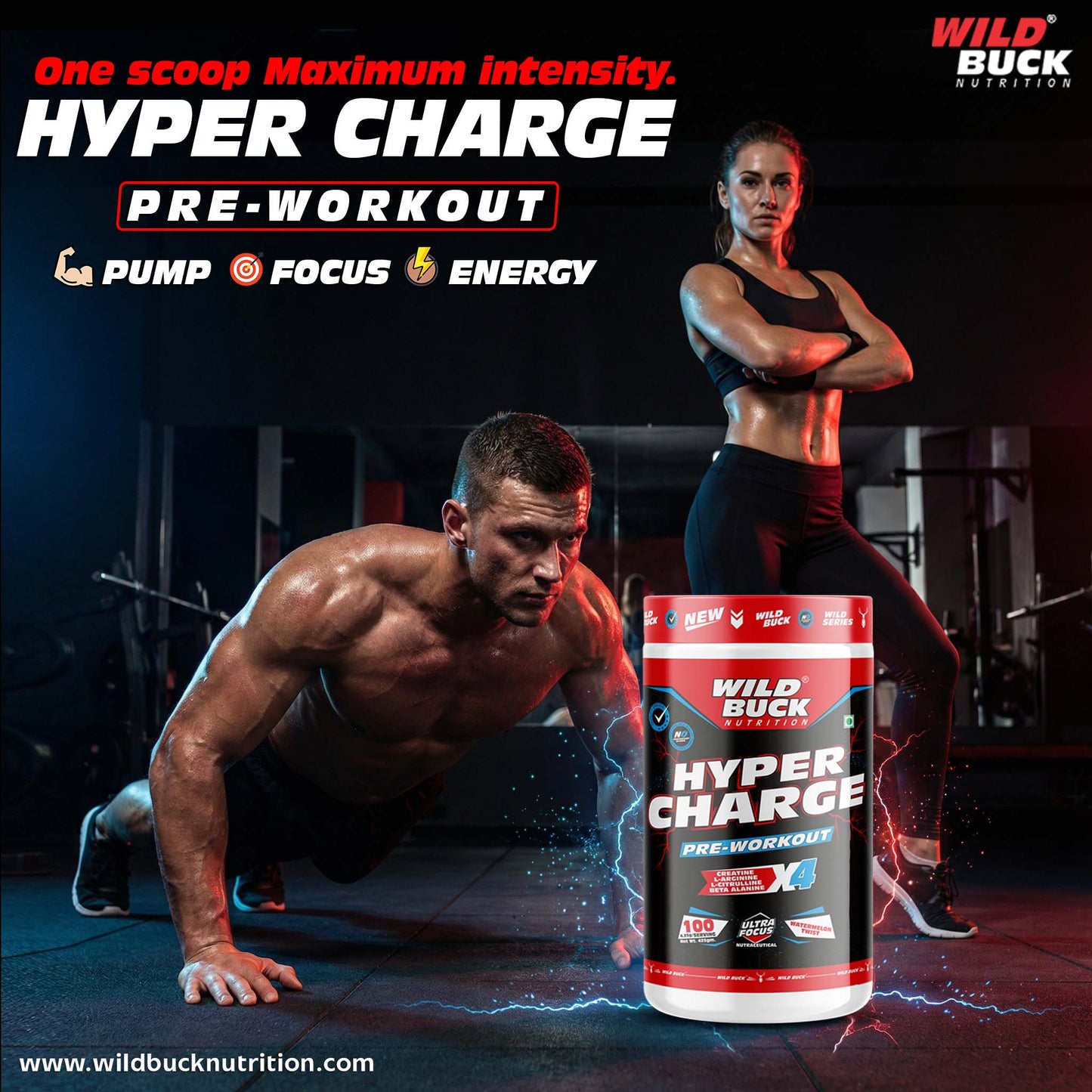 Hyper Charge X4 Pre-Workout | 100 Servings