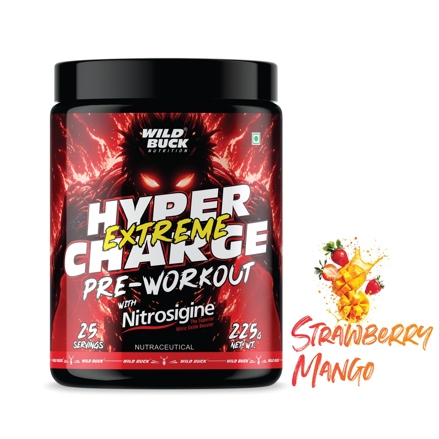 Wild Buck Hyper Charge Extreme Pre-Workout with Nitrosigine®