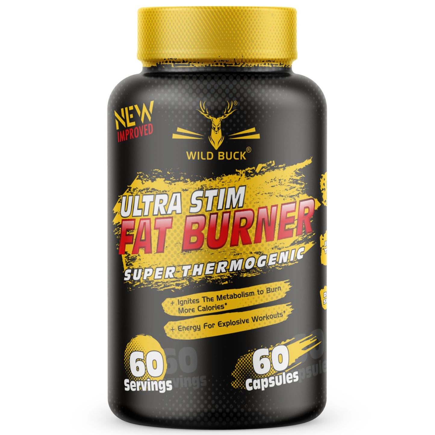 Ultra Stim Fat Burner For Weight Loss | 60 Capsules