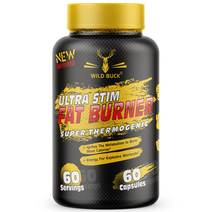 Ultra Stim Fat Burner For Weight Loss | 60 Capsules