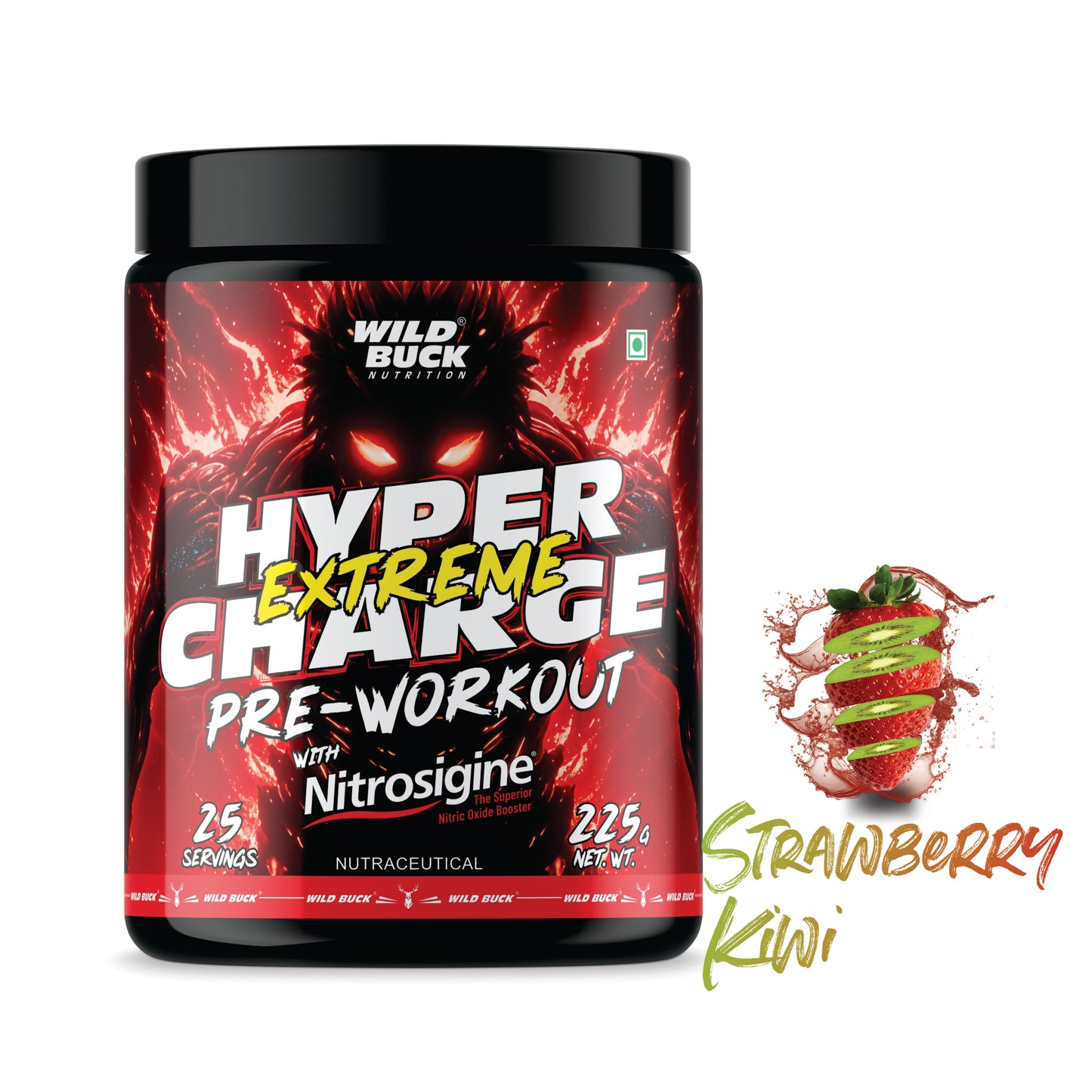Wild Buck Hyper Charge Extreme Pre-Workout with Nitrosigine®
