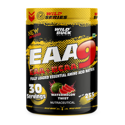 EAA-9 | All 9 Essential Amino Acids for Muscle Recovery |  30 Servings | 255g