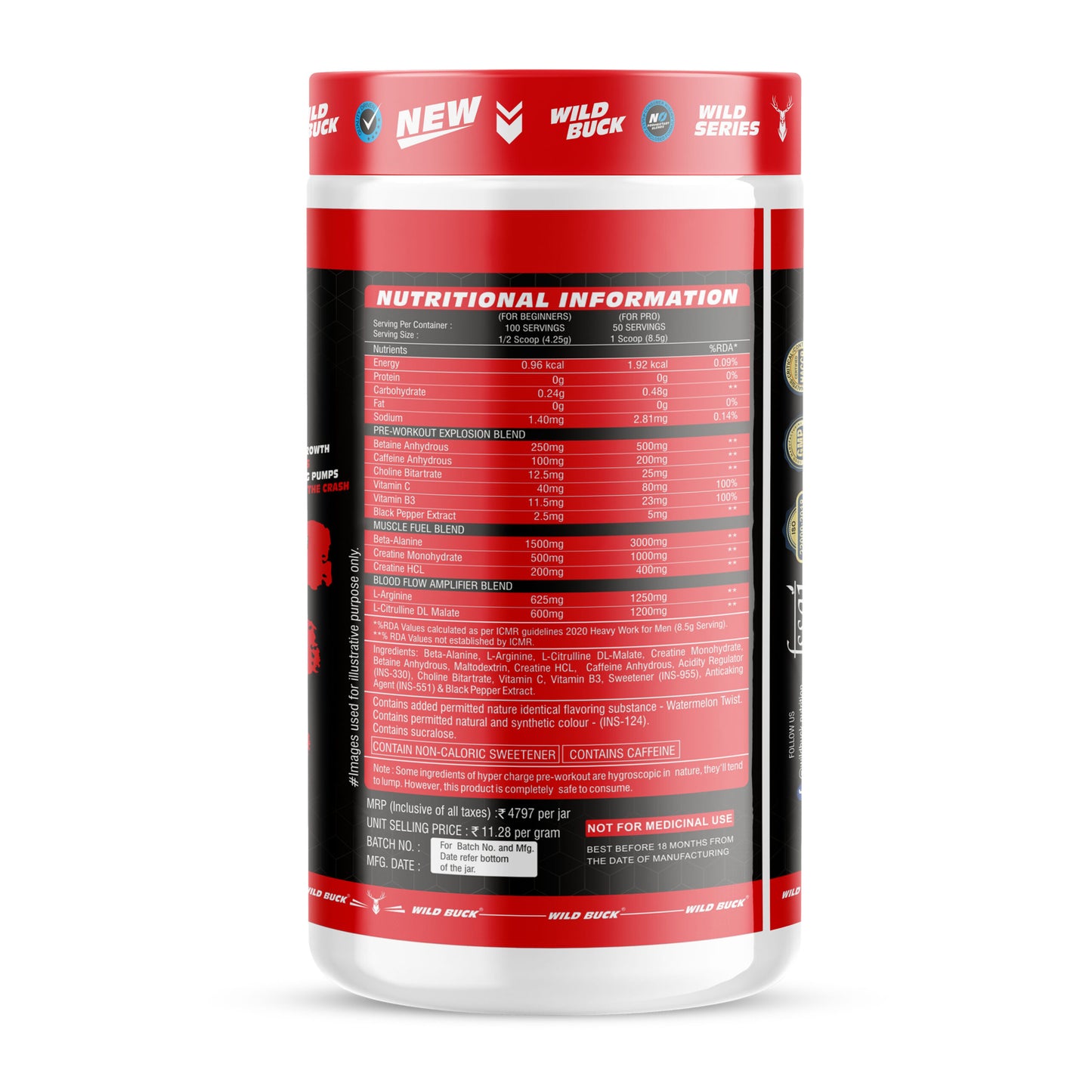 Hyper Charge X4 Pre-Workout | 100 Servings
