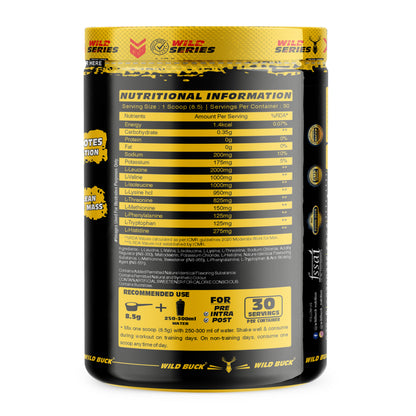 EAA-9 | All 9 Essential Amino Acids for Muscle Recovery |  30 Servings | 255g