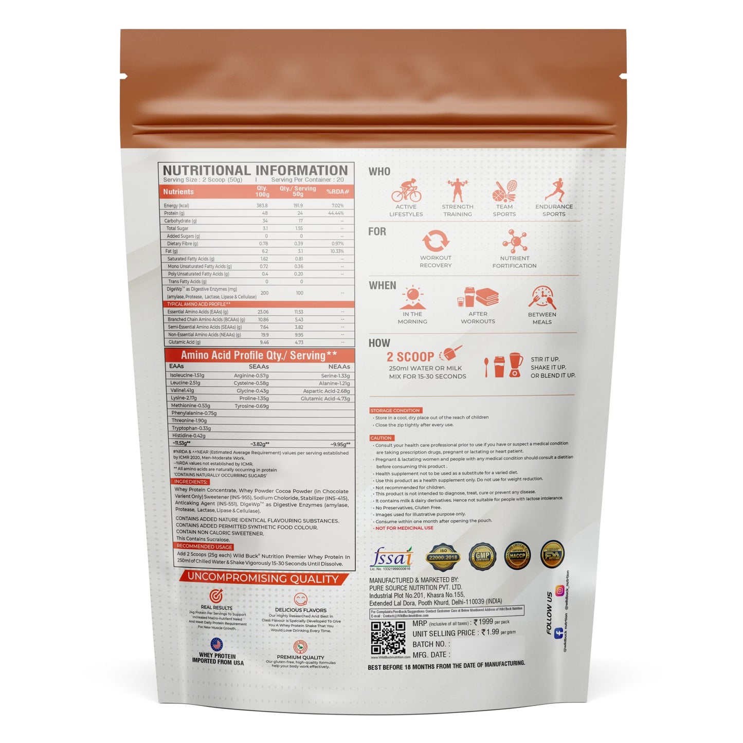 Premier Whey Protein Concentrate | 1kg