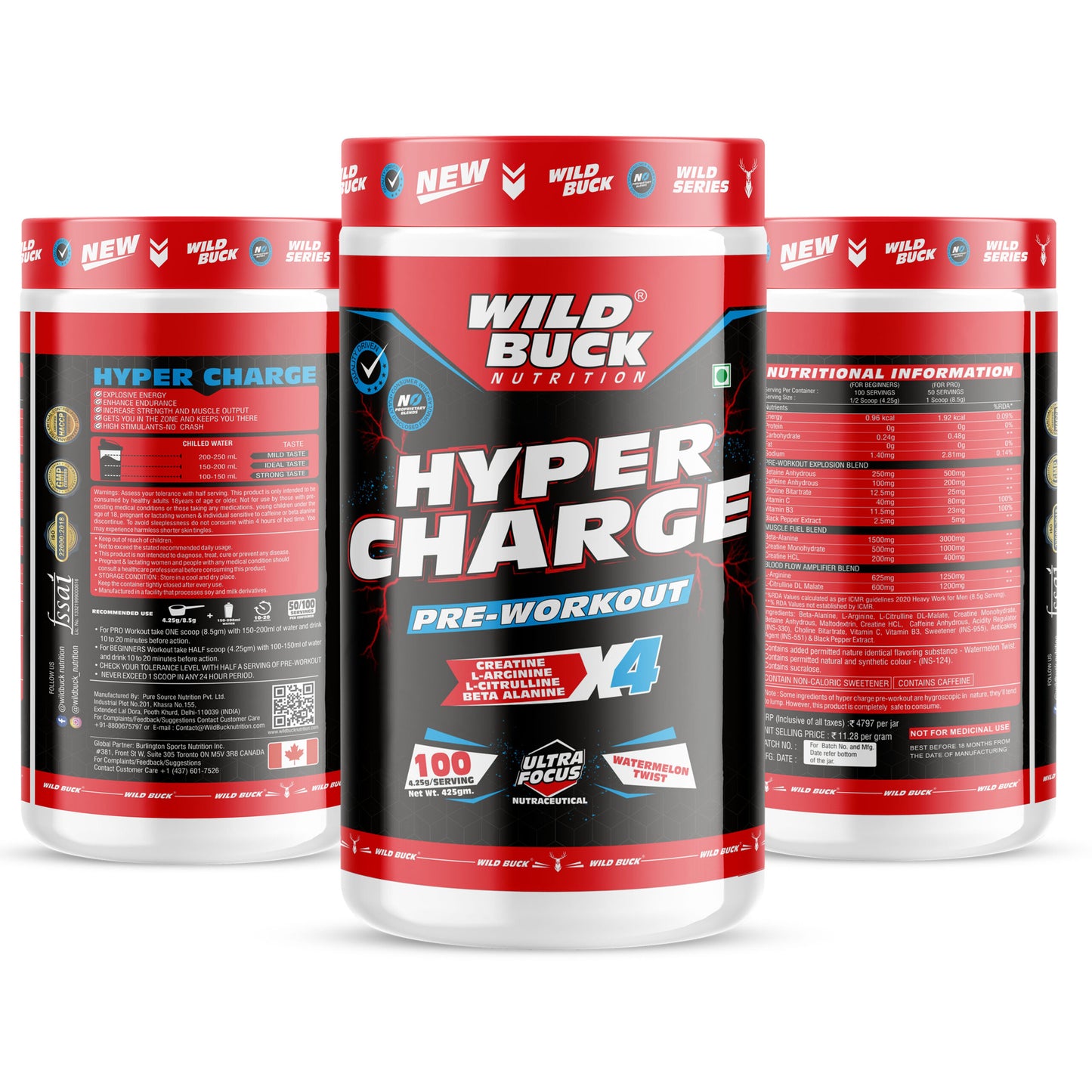 Hyper Charge X4 Pre-Workout | 100 Servings