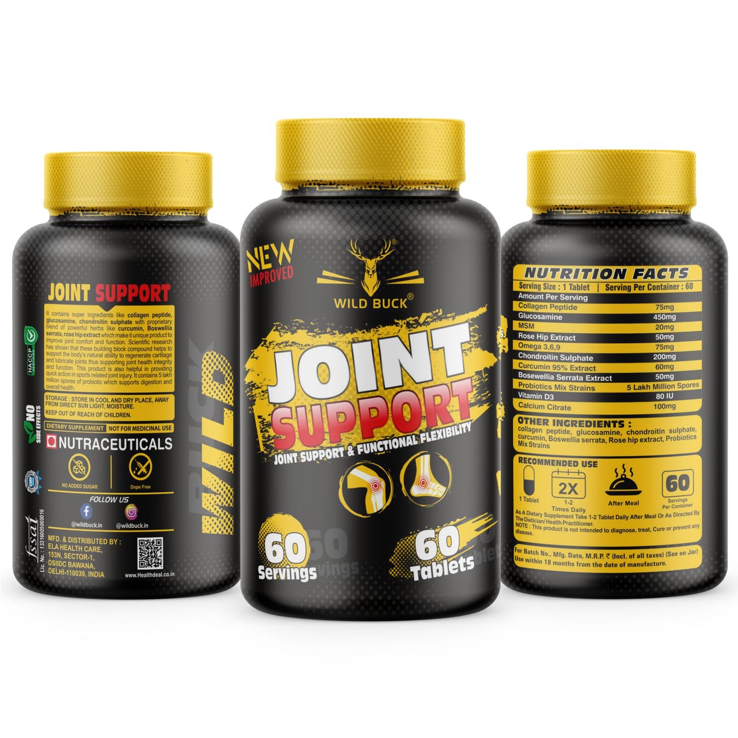Joint Support | Joint Pain Supplement | 60 Tablets
