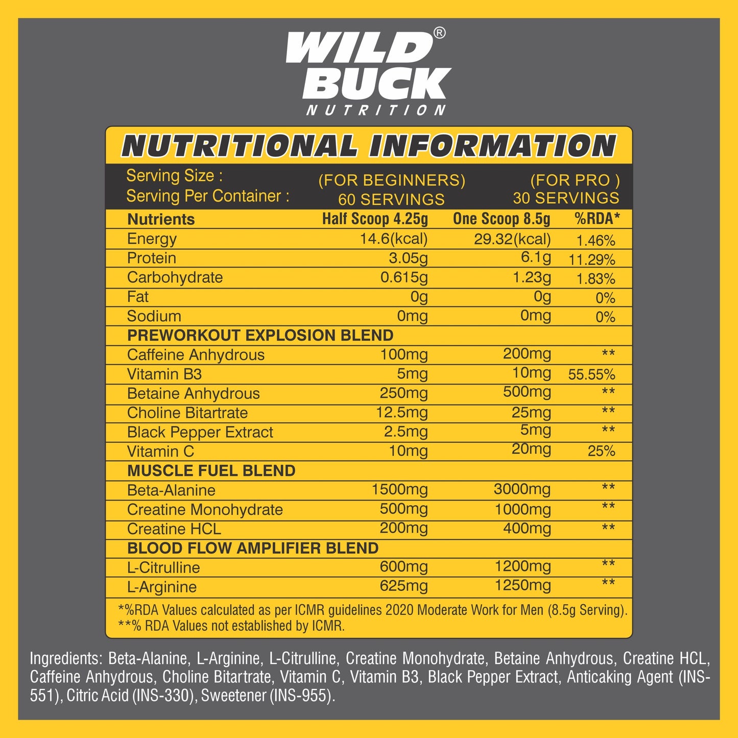 X3 Pre-Workout | 30-60 Servings