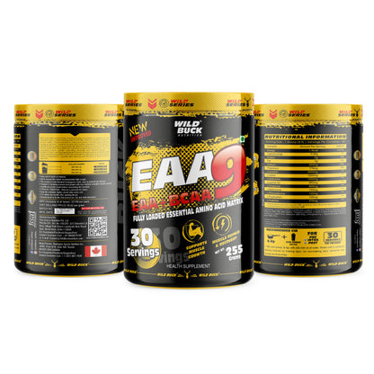 EAA-9 | All 9 Essential Amino Acids for Muscle Recovery |  30 Servings | 255g