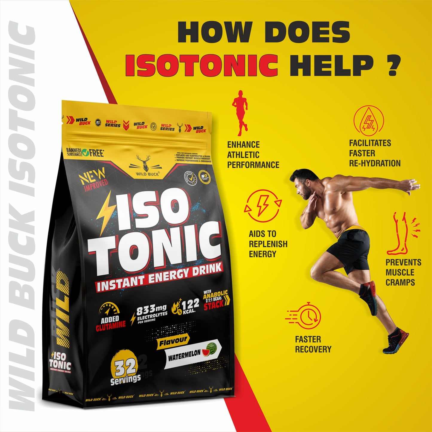 Isotonic | Instant Energy Drink Formula | 1kg | 32 Servings