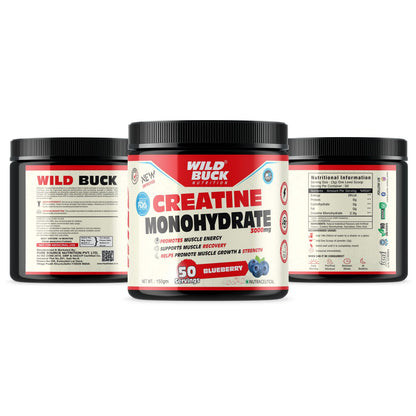 Creatine Monohydrate 3000mg | 50 Servings | Flavoured