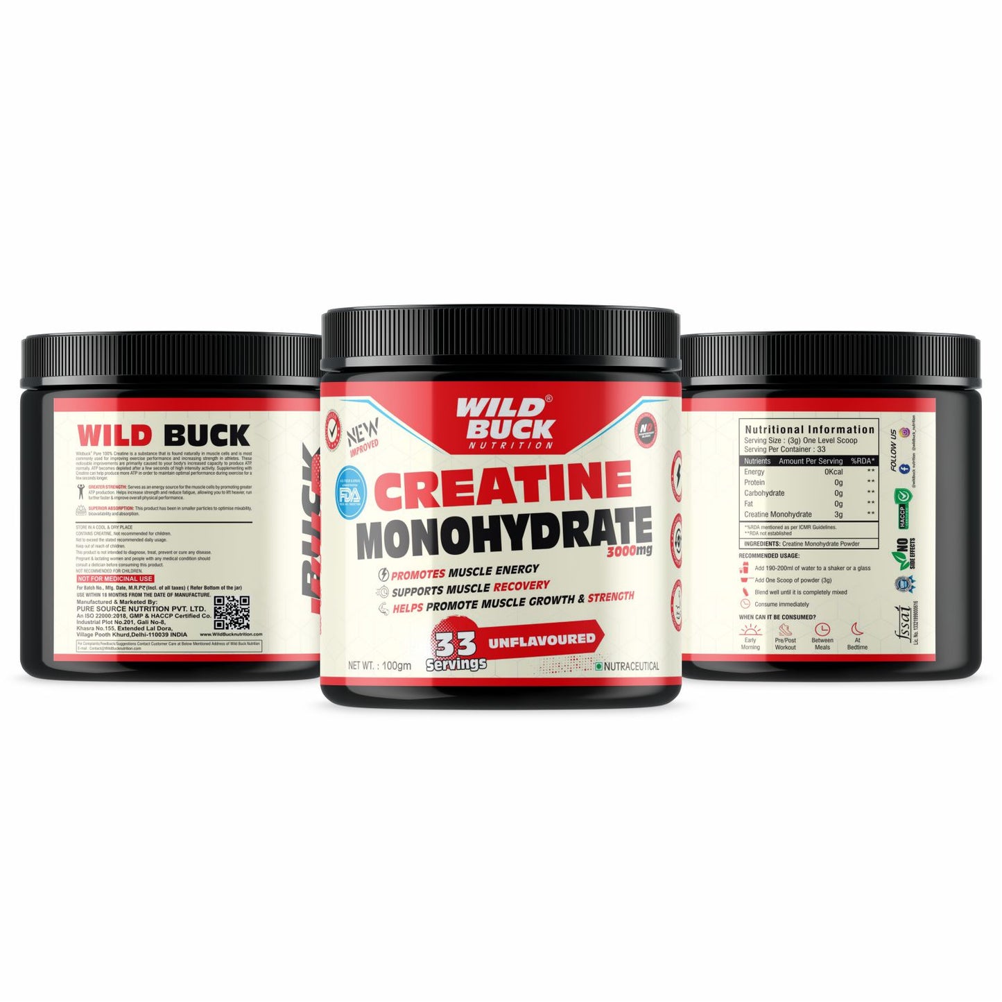 Creatine Monohydrate 3000mg - Unflavored