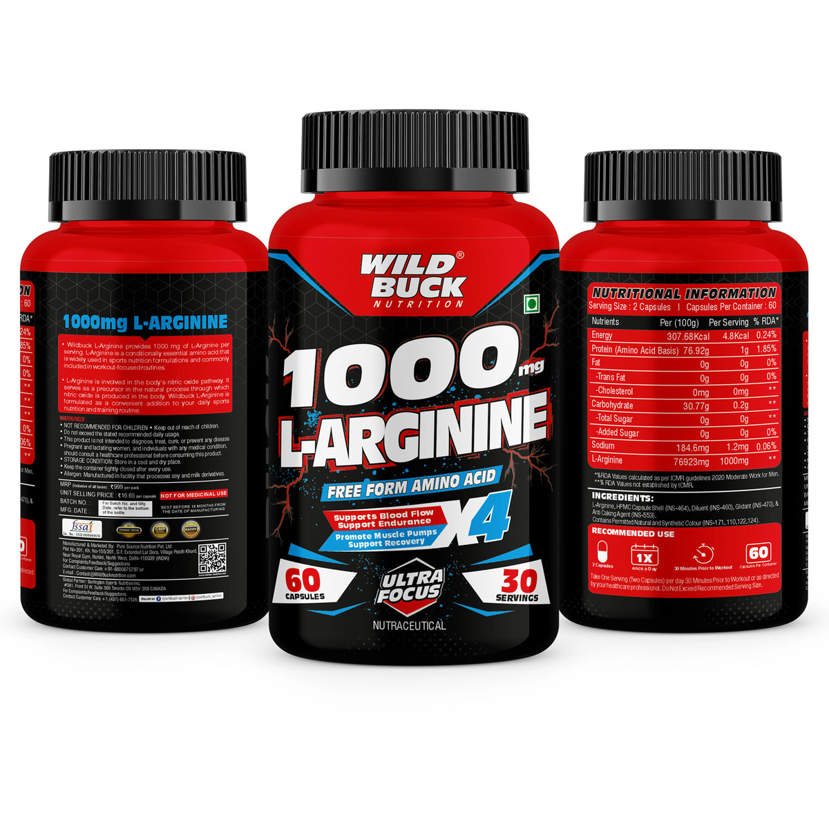L-Arginine | 60 Caps
