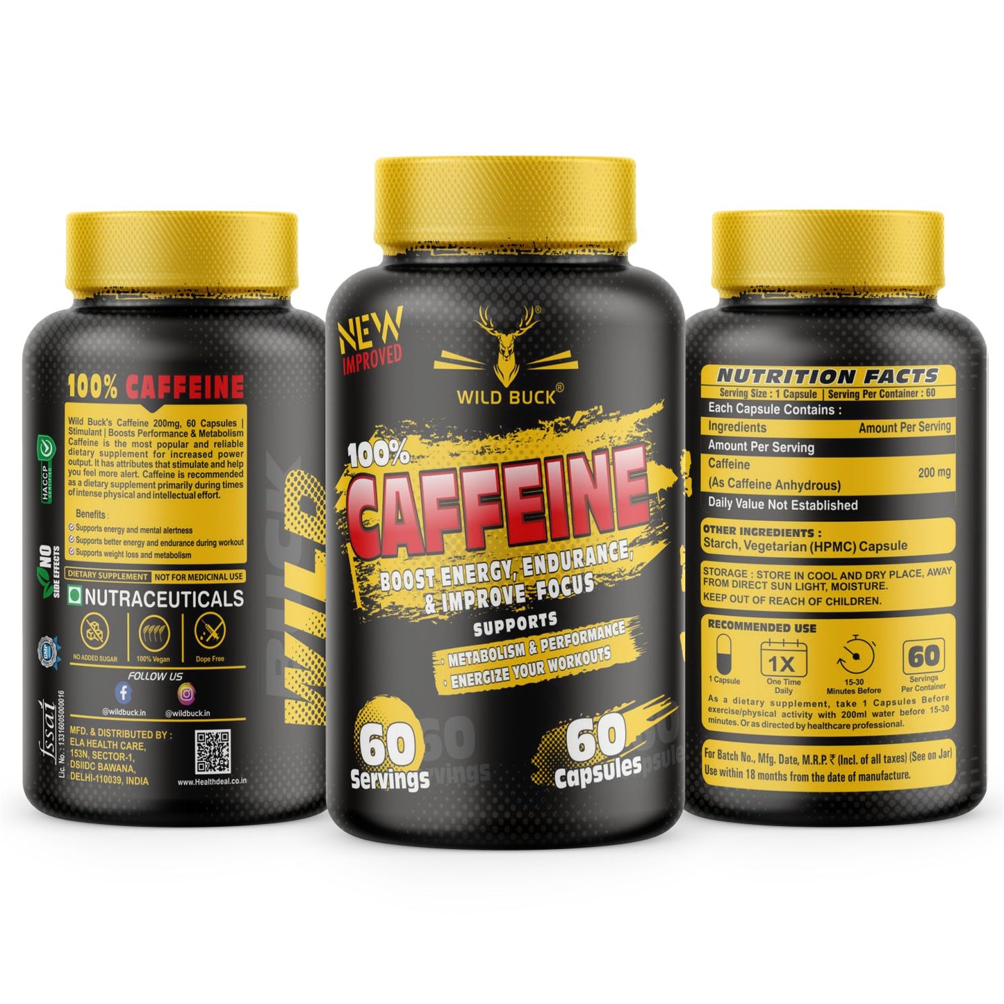 CAFFEINE | 60 Capsules