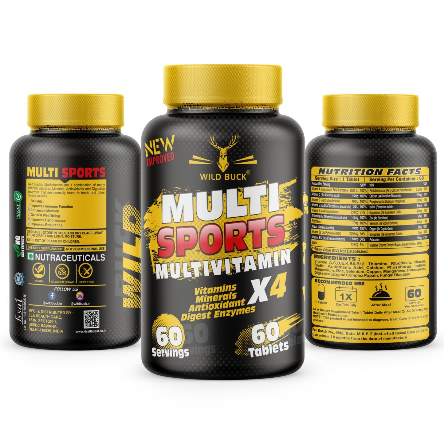 Multi Sports Multivitamin X4 | 60 Tablets