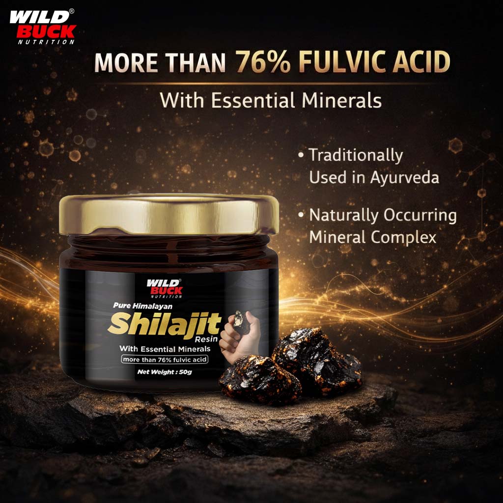 Pure Himalayan Shilajit Resin 50g | 76%+ Fulvic Acid | Lab Tested & COA Verified | No Additives| No Preservatives