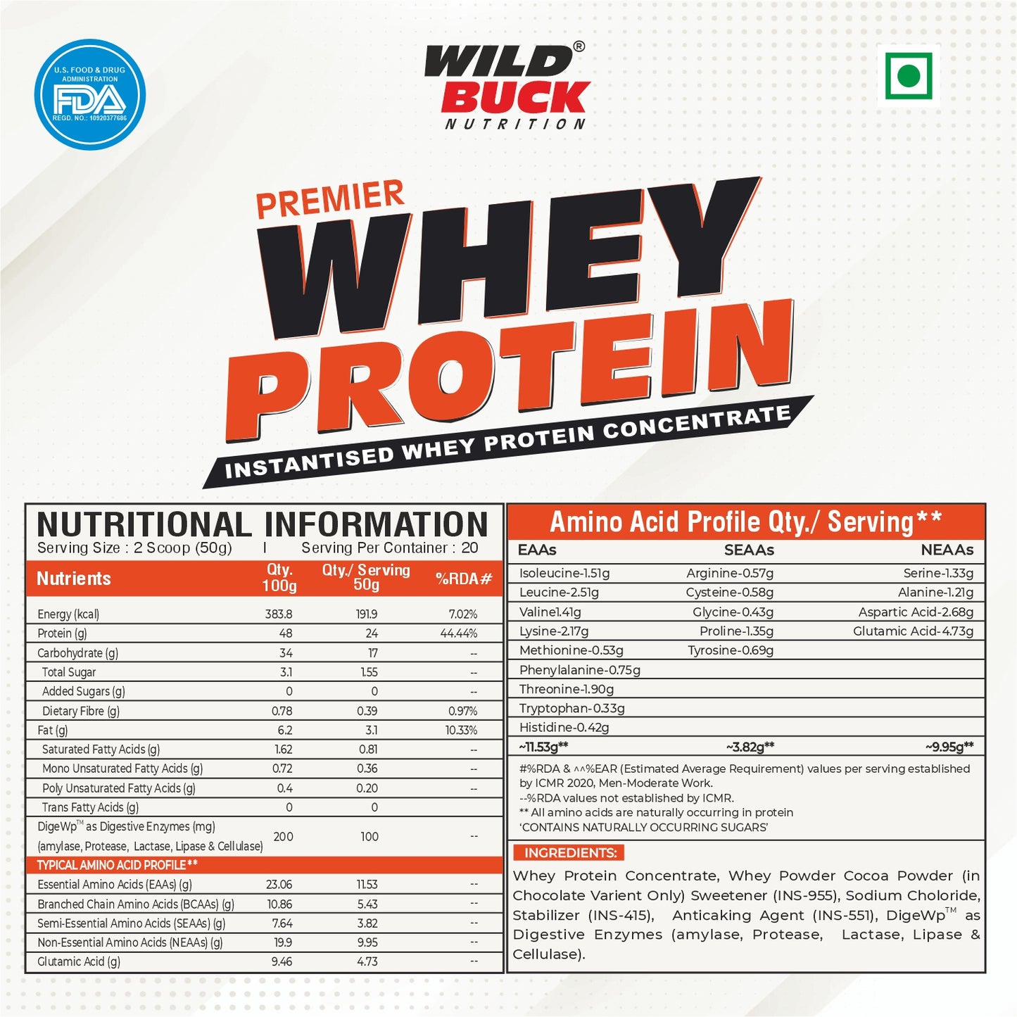 Premier Whey Protein Concentrate | 1kg
