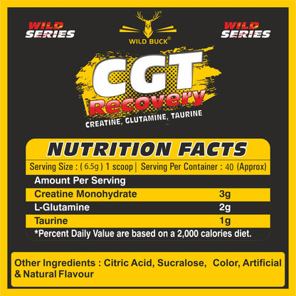 CGT Recovery - Creatine, Glutamine & Taurine | 260g