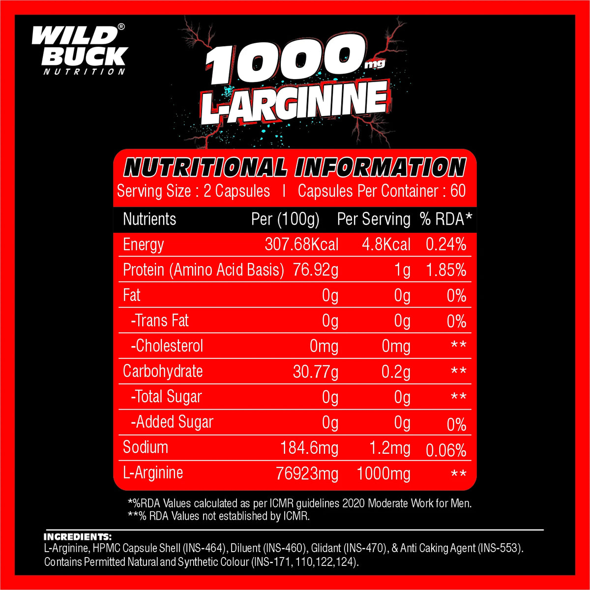 L-Arginine | 60 Caps