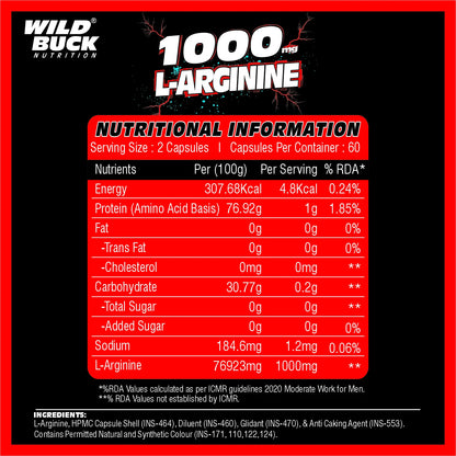 L-Arginine | 60 Caps