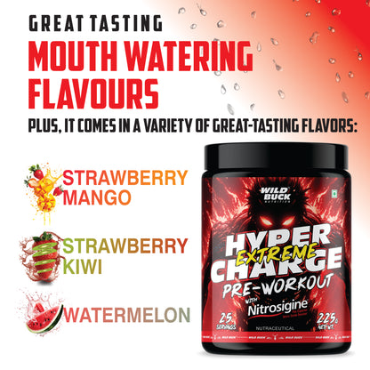 Wild Buck Hyper Charge Extreme Pre-Workout with Nitrosigine®