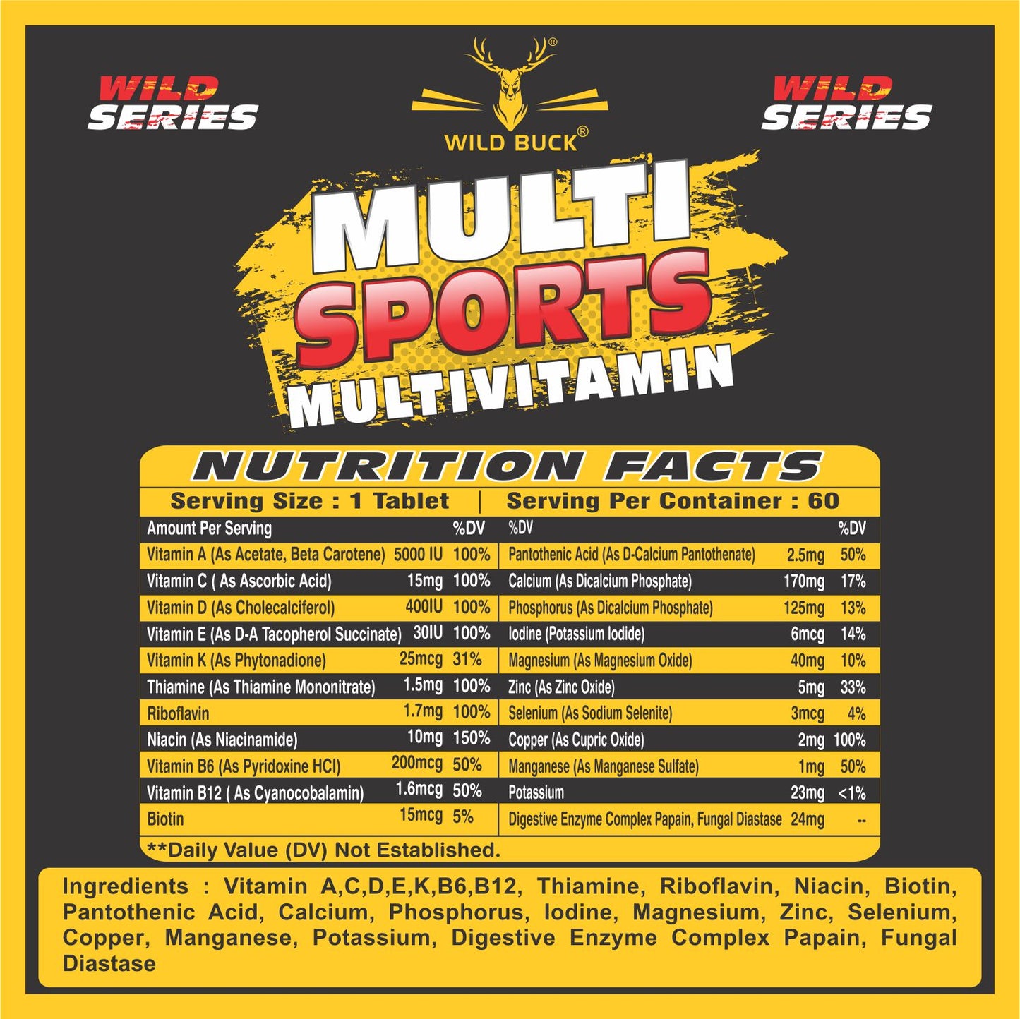 Multi Sports Multivitamin X4 | 60 Tablets