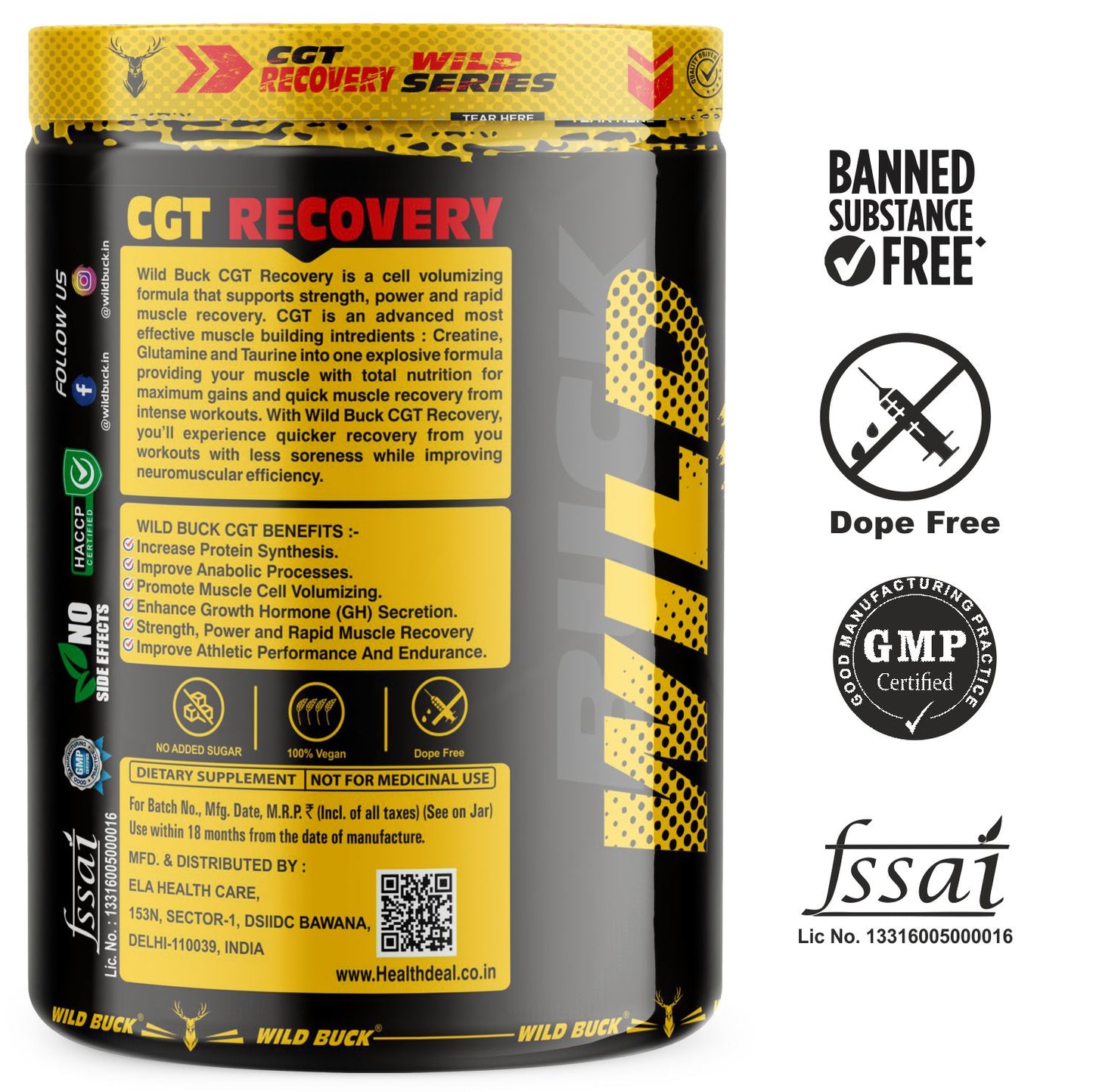CGT Recovery - Creatine, Glutamine & Taurine | 260g