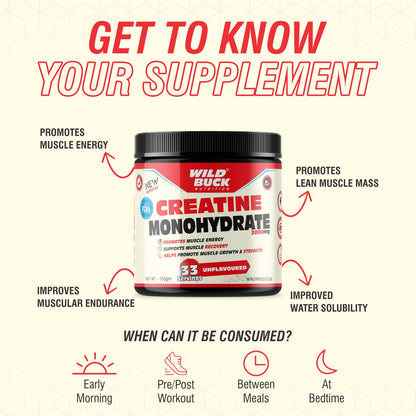 Creatine Monohydrate 3000mg - Unflavored