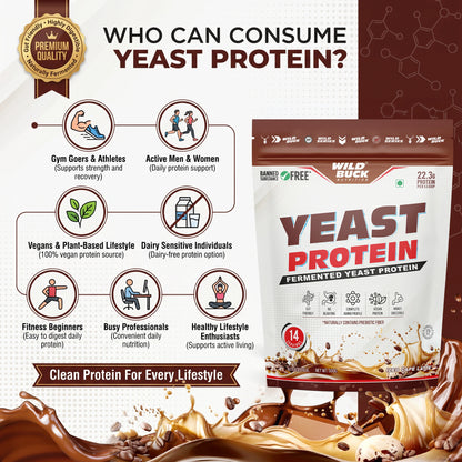 Wild Buck Yeast Protein | 500g | 22.3g Protein Per Scoop