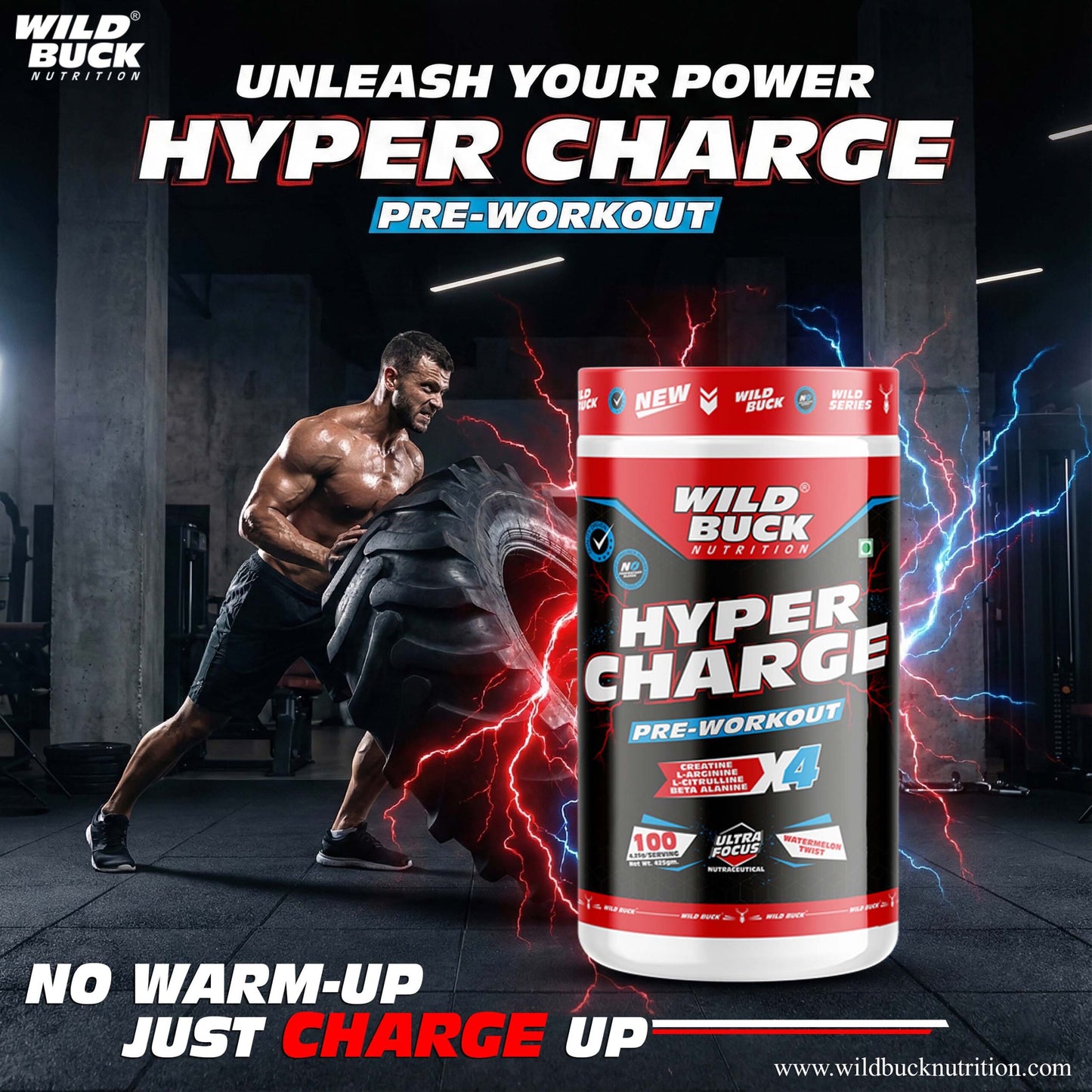 Hyper Charge X4 Pre-Workout | 100 Servings