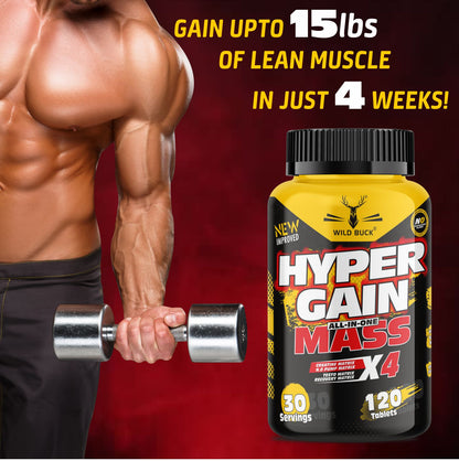 Hyper Gain Mass X4 | 120 Tablets