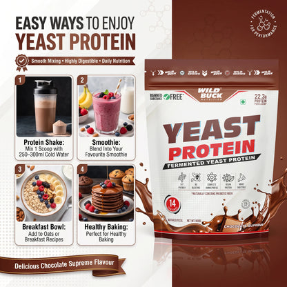 Wild Buck Yeast Protein | 500g | 22.3g Protein Per Scoop