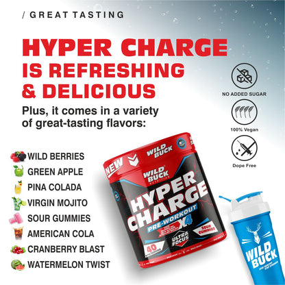 Hyper Charge X4 Pre-Workout | 40 Servings | 170 grams