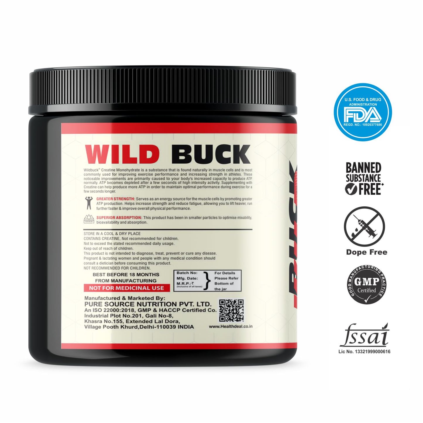 Creatine Monohydrate 3000mg | 50 Servings | Flavoured