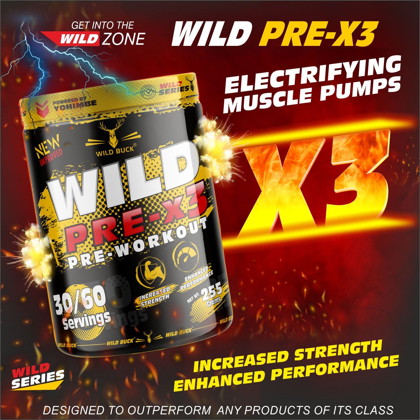 X3 Pre-Workout | 30-60 Servings