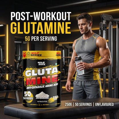 L-Glutamine | Unflavored | 50 Servings