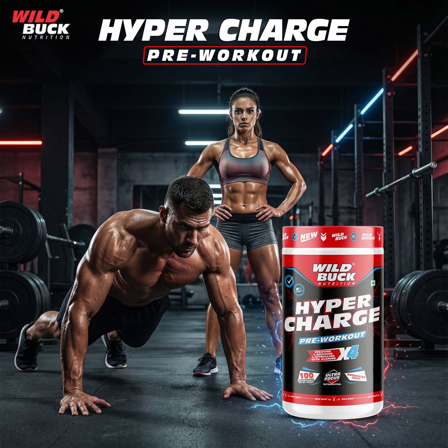 Hyper Charge X4 Pre-Workout | 100 Servings