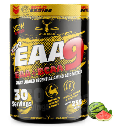EAA-9 | All 9 Essential Amino Acids for Muscle Recovery |  30 Servings | 255g