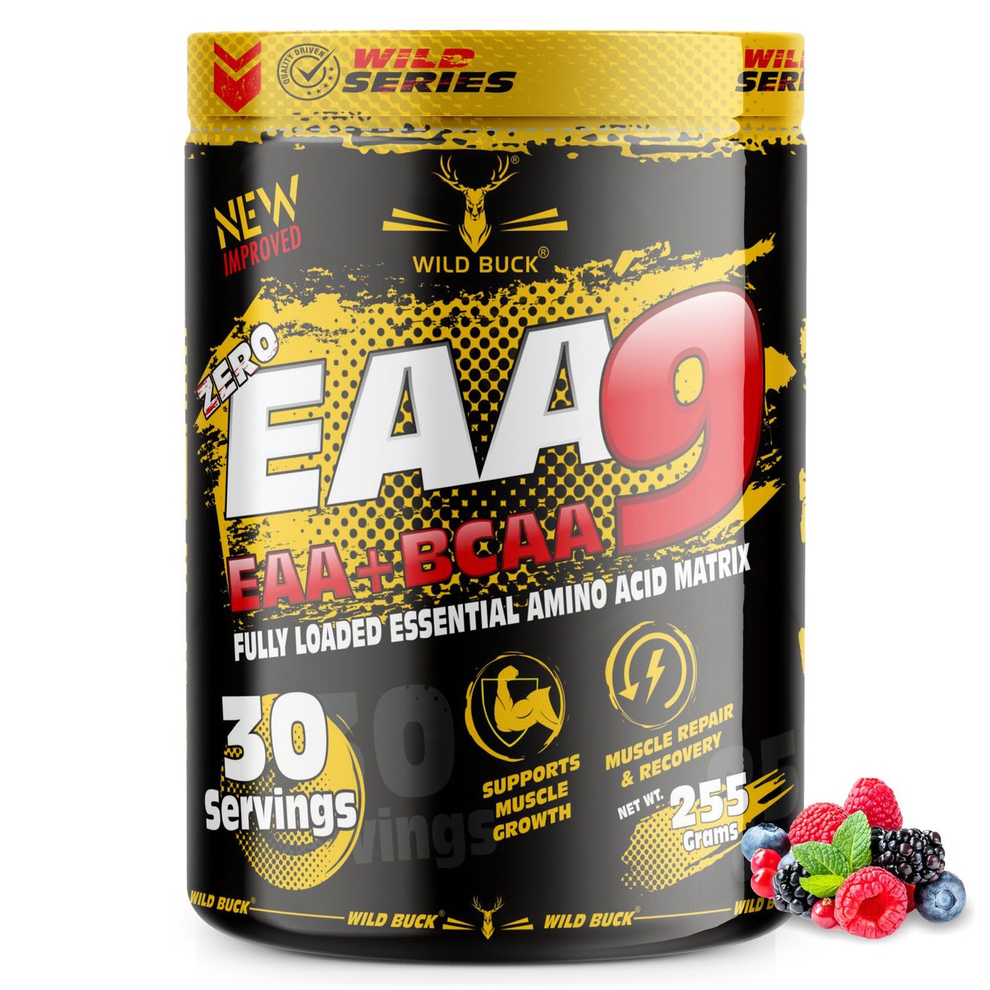 EAA-9 | All 9 Essential Amino Acids for Muscle Recovery |  30 Servings | 255g