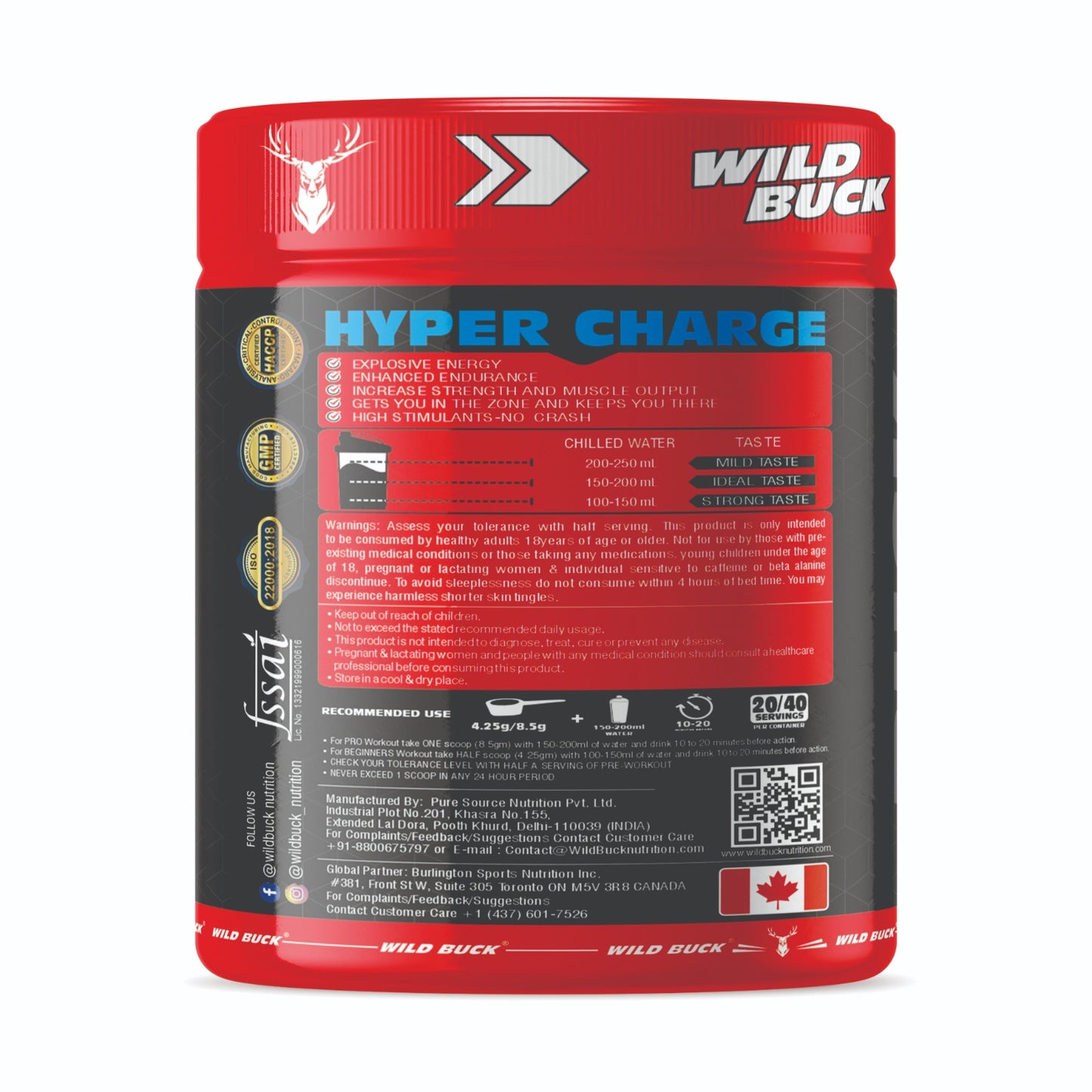 Hyper Charge X4 Pre-Workout | 40 Servings | 170 grams