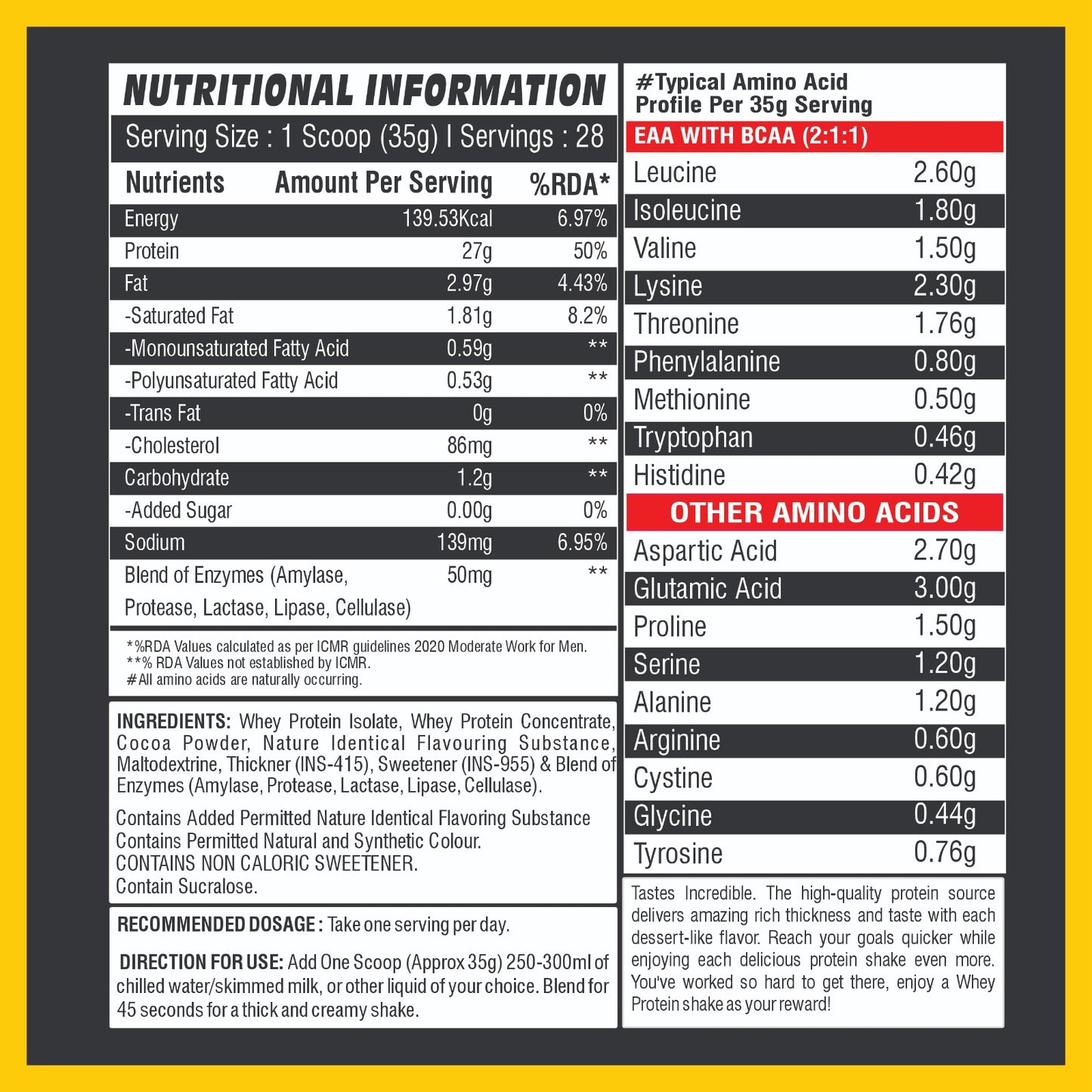 Hyper Whey Protein Concentrate | 24g High Protein