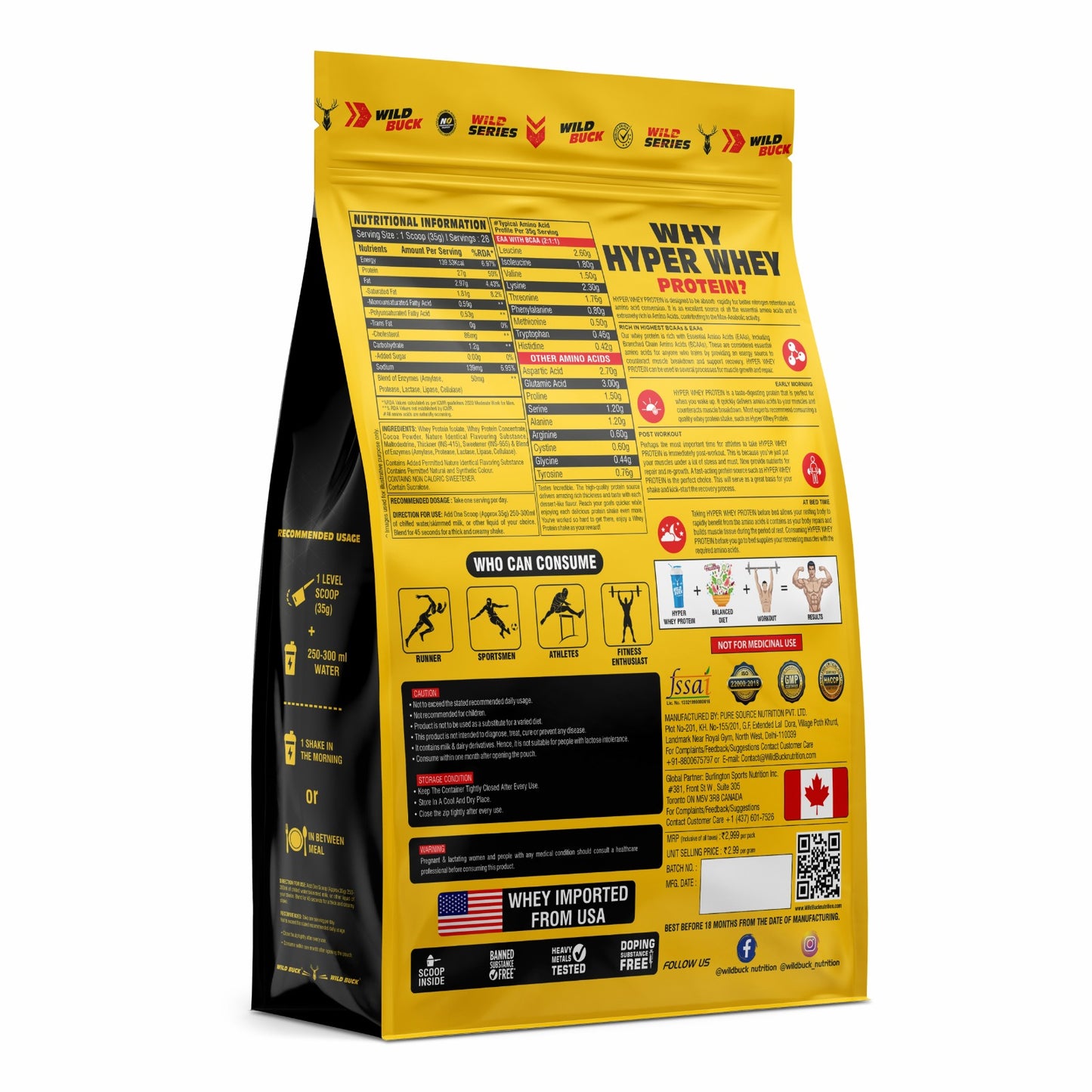 Hyper Whey Protein Concentrate | 24g High Protein